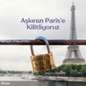 Paris Aşk Kilidi – Aşkınızı Sonsuzluğa Mühürleyin (Kişiye Özel)